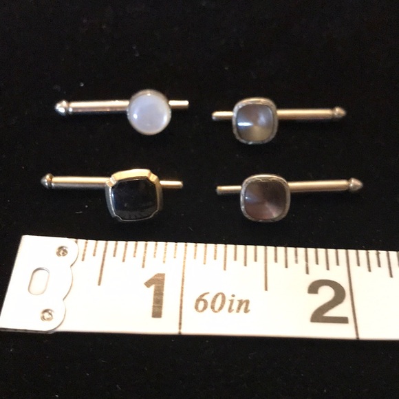 SWANK Other - 3/$15 ⭐️ Vintage tuxedo studs. 3 swank silver tone and one unbranded gold tone